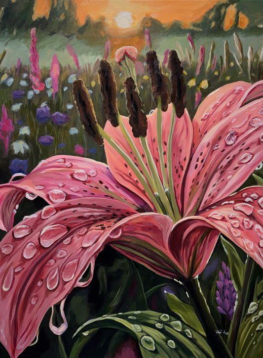 Lilly Painting Print